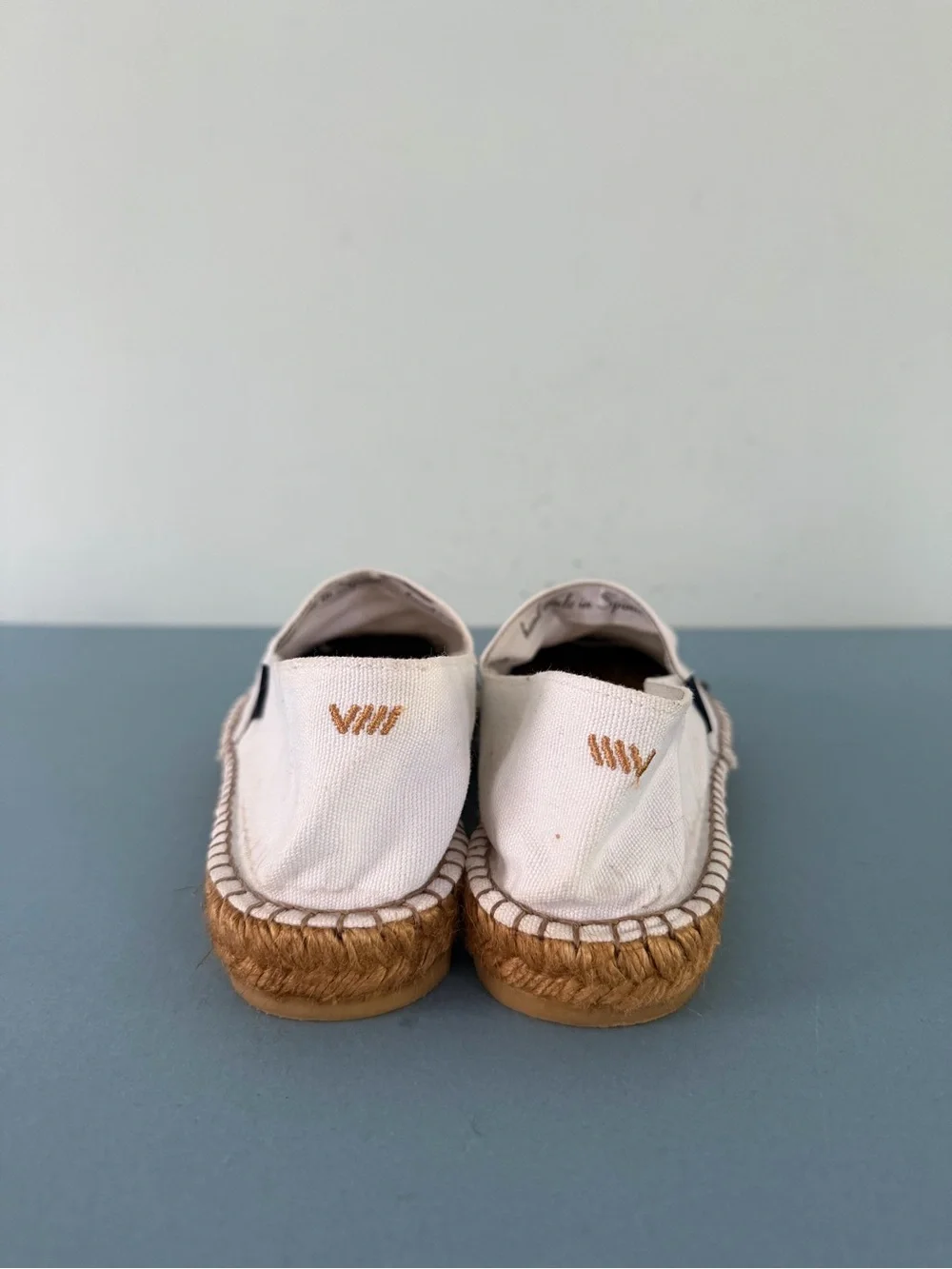 Viscata Barceloneta Canvas Espadrille Limited Edition White Black‎ Flats